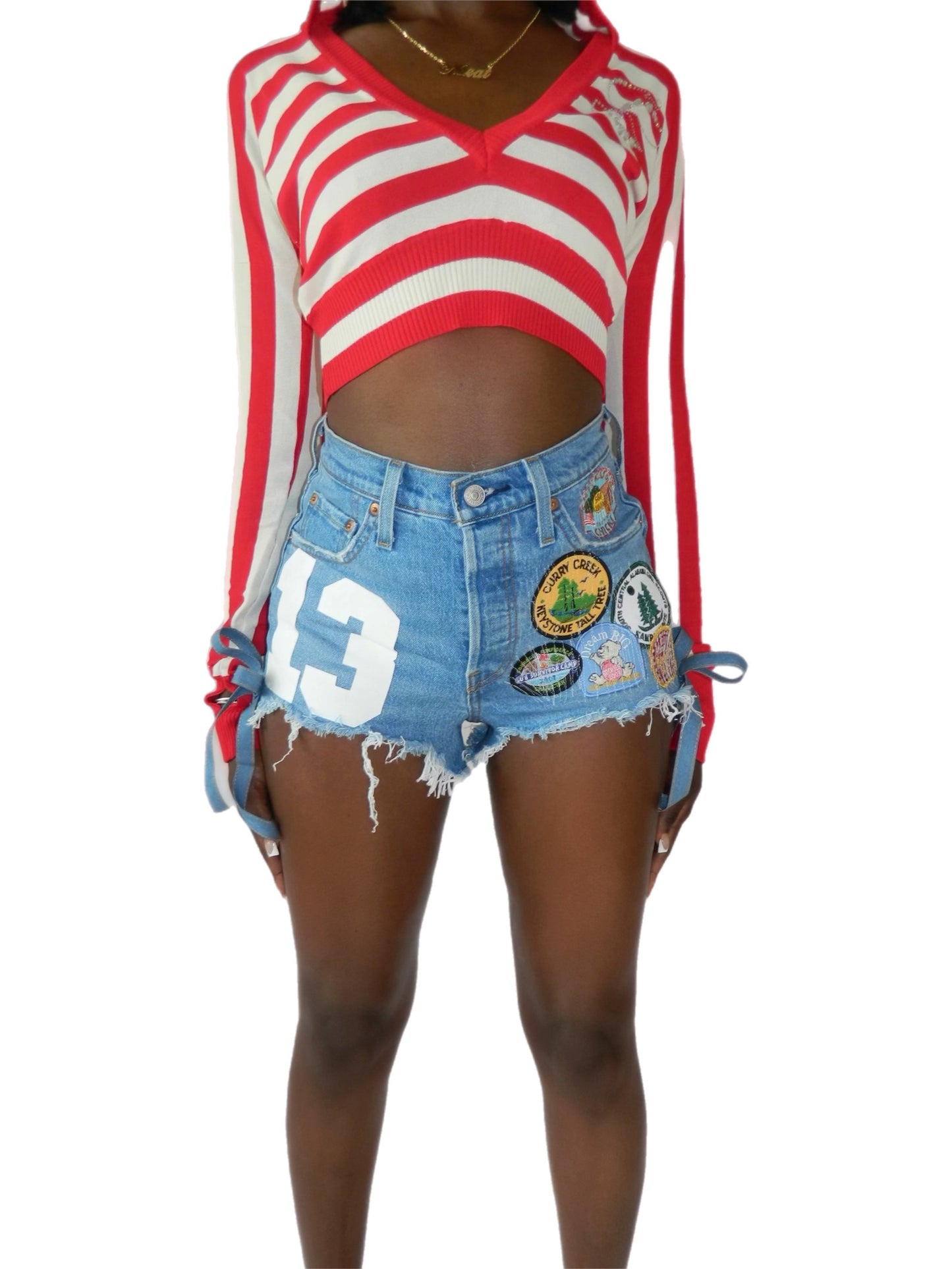 GIRL SCOUT DENIM SHORTS